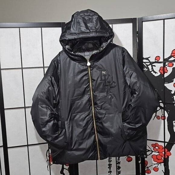 Puma x Dapper Dan Studded Puffer Bomber Reversible Jacket Coat NWT Small - Picture 12 of 15